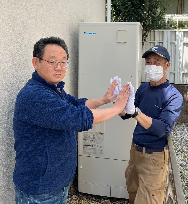 ダイキンエコキュートTU37KFVからダイキンエコキュートEQA37YFV｜エコキュート交換工事｜神奈川県横浜市中区本牧｜