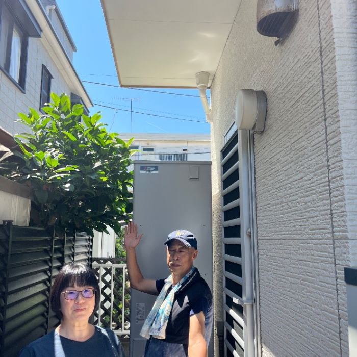 長府エコキュートET-4649GPZHから三菱エコキュートSRT-S466｜エコキュート交換工事｜神奈川県横須賀市久比里｜