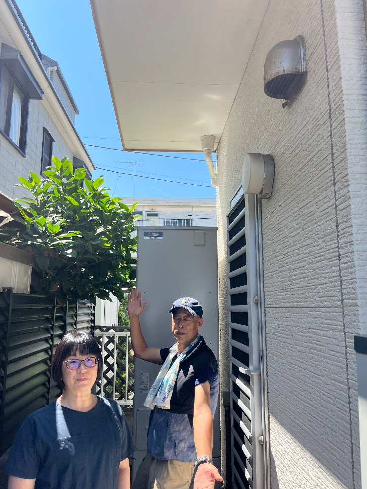 長府エコキュートET-4649GPZHから三菱エコキュートSRT-S466｜エコキュート交換工事｜神奈川県横須賀市久比里｜