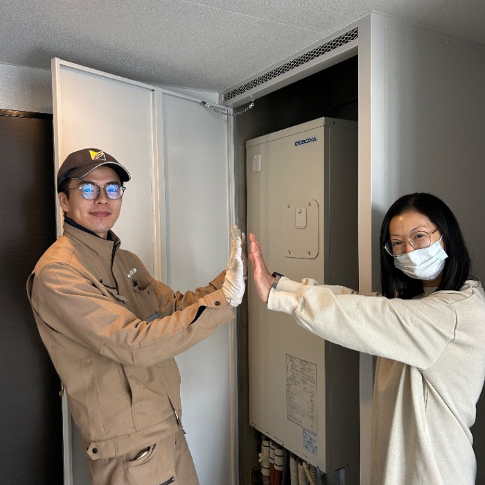 コロナエコキュートCTU-H3014AからコロナエコキュートCHP-S30AZ1-12｜エコキュート交換工事｜東京都江東区塩浜｜マンション｜レクセルプラザ東陽町