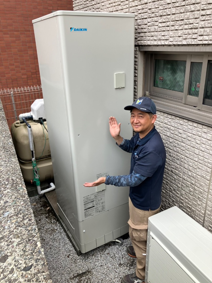 ダイキンエコキュートTU37GFTVからダイキンエコキュートEQX46ZFTV｜エコキュート交換工事｜東京都杉並区西荻北｜