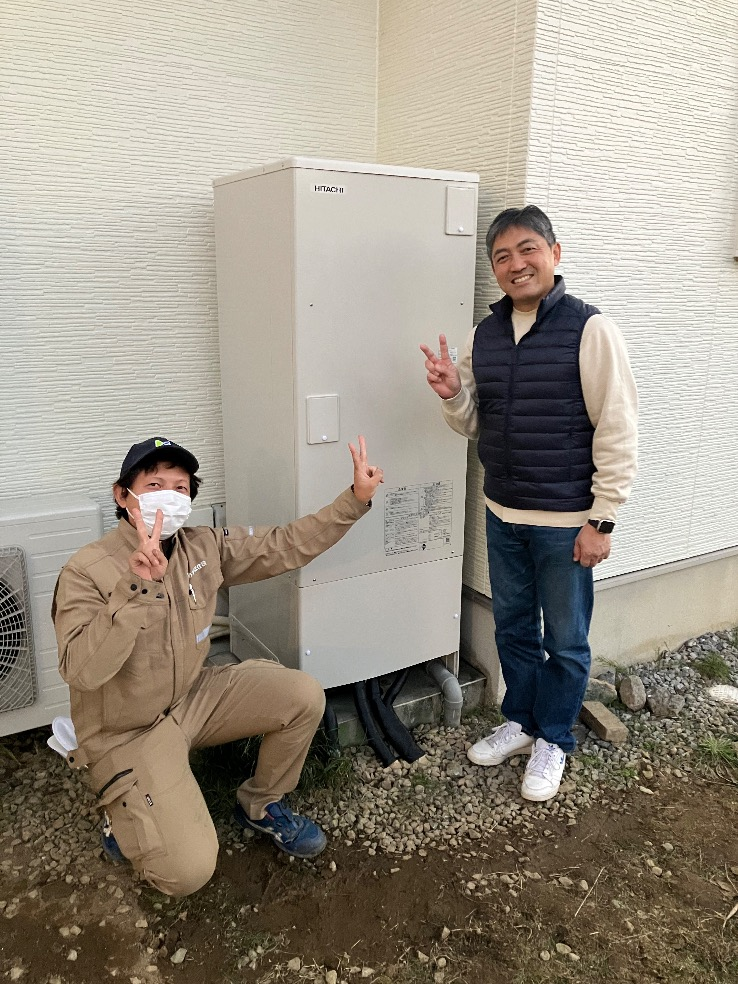 コロナエコキュートCHP-H3715Aから日立エコキュートBHP-FG37XU｜エコキュート交換工事｜埼玉県さいたま市西区｜