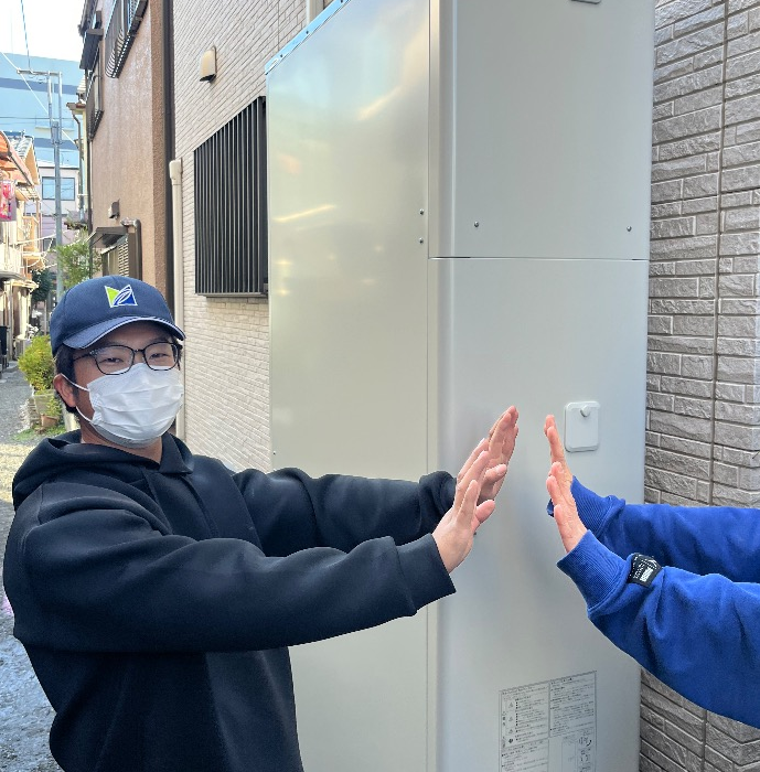 ダイキンエコキュートEQ46LFTVからコロナエコキュートCHP-E462AZ1｜エコキュート交換工事｜神奈川県横浜市鶴見区生麦｜