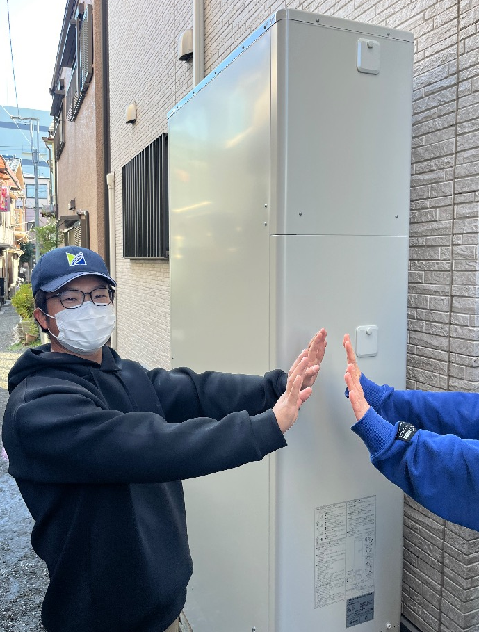 ダイキンエコキュートEQ46LFTVからコロナエコキュートCHP-E462AZ1｜エコキュート交換工事｜神奈川県横浜市鶴見区生麦｜