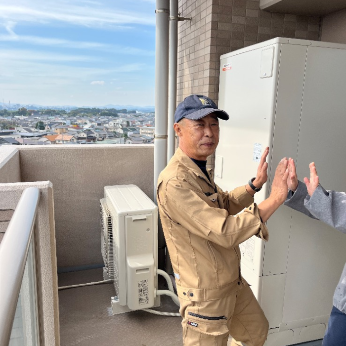 日立エコキュートBHP-TA370から日立エコキュートBHP-F37XD｜エコキュート交換工事｜茨城県ひたちなか市勝田泉町｜マンション｜サンクレイドル勝田泉町