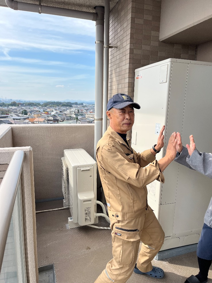 日立エコキュートBHP-TA370から日立エコキュートBHP-F37XD｜エコキュート交換工事｜茨城県ひたちなか市勝田泉町｜マンション｜サンクレイドル勝田レジデンス