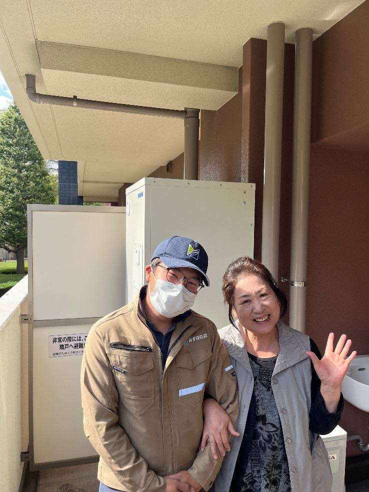 コロナエコキュートCTU-H3014AからコロナエコキュートCHP-S30AZ1-12｜エコキュート交換工事｜千葉県我孫子市我孫子｜マンション｜グラン・レジデンス