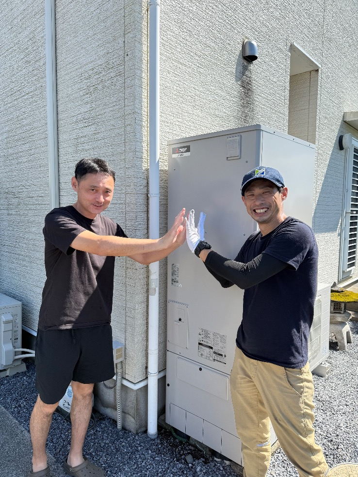 パナソニックエコキュートHE-K37AQPから三菱エコキュートSRT-S376｜エコキュート交換工事｜茨城県結城市結城｜