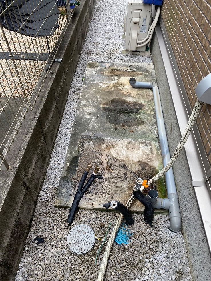 パナソニックエコキュートHE-K37GQから三菱エコキュートSRT-S466|エコキュート交換工事|東京都八王子市叶谷町|