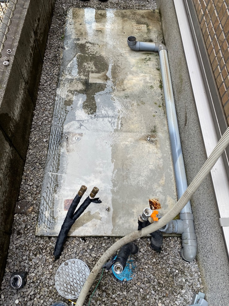 パナソニックエコキュートHE-K37GQから三菱エコキュートSRT-S466|エコキュート交換工事|東京都八王子市叶谷町|