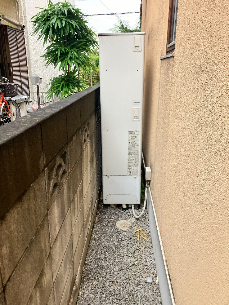 パナソニックエコキュートHE-W37CQからパナソニックエコキュートHE-H46LQS｜エコキュート交換工事｜埼玉県桶川市泉｜