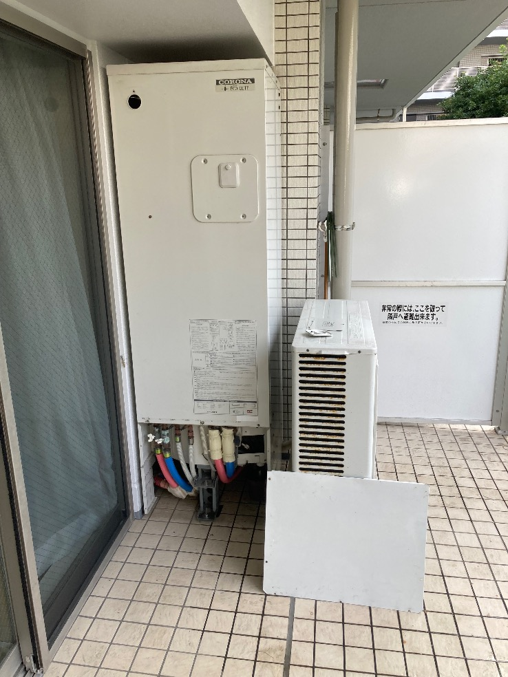 コロナエコキュートCTU-301DA7J-1からコロナエコキュートCHP-S30AZ1-12｜エコキュート交換工事｜神奈川県横浜市港北区綱島西｜マンション｜ザ・コーストよこすか海辺ニュータウン