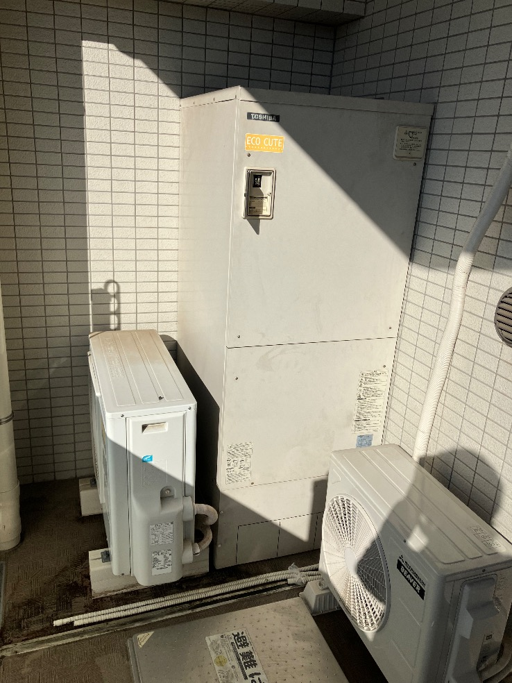 東芝エコキュートHPE-FB464CTから三菱エコキュートSRT-S376｜エコキュート交換工事｜東京都調布市染地｜マンション｜ミオカステーロ調布緑地公園