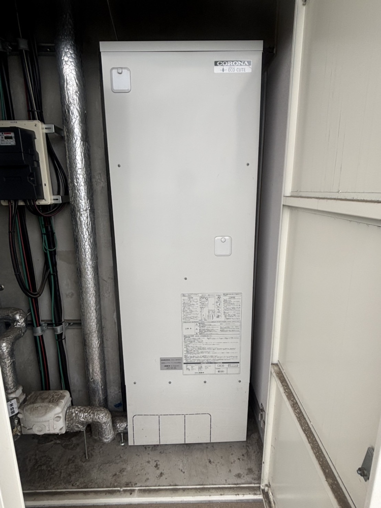コロナエコキュートCTU-371D1A8-4からダイキンエコキュートEQX37ZFV|エコキュート交換工事|栃木県宇都宮市今泉町|マンション|ポレスターガーデンシティ今泉