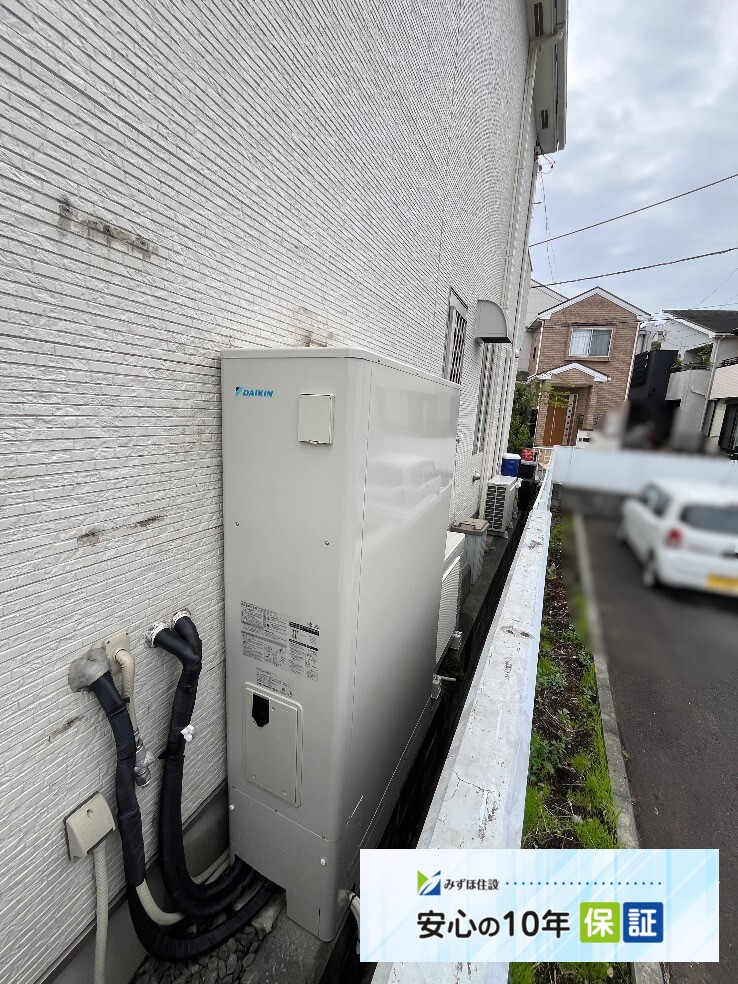 日立エコキュートBHP-TAS46LからダイキンエコキュートEQA37ZFTV|エコキュート交換工事|IH交換工事|神奈川県横浜市戸塚区上矢部町|