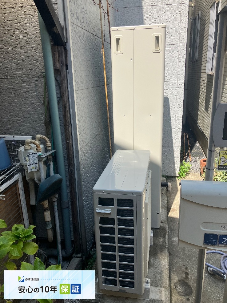 ダイキンエコキュートTU37HFTVからダイキンエコキュートEQA37YFTV｜エコキュート交換工事｜東京都港区港区芝｜