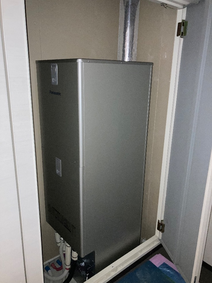 ダイキンエコキュートTU37JFCVからパナソニックエコキュートHE-JU37LQS｜エコキュート交換工事｜神奈川県横浜市港南区上大岡西｜マンション｜上大岡タワーレジデンス 