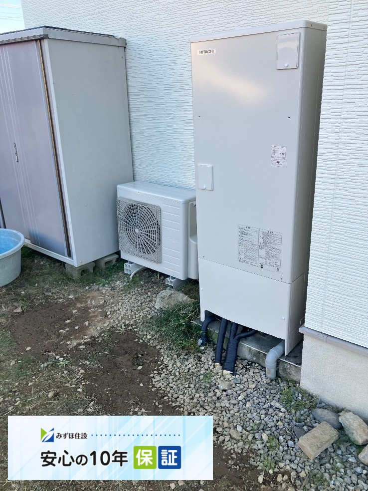 コロナエコキュートCHP-H3715Aから日立エコキュートBHP-FG37XU｜エコキュート交換工事｜埼玉県さいたま市西区｜