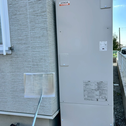 長府エコキュートEHP-3737GPXHから日立エコキュートBHP-F37XD|エコキュート交換工事|静岡県掛川市上屋敷|