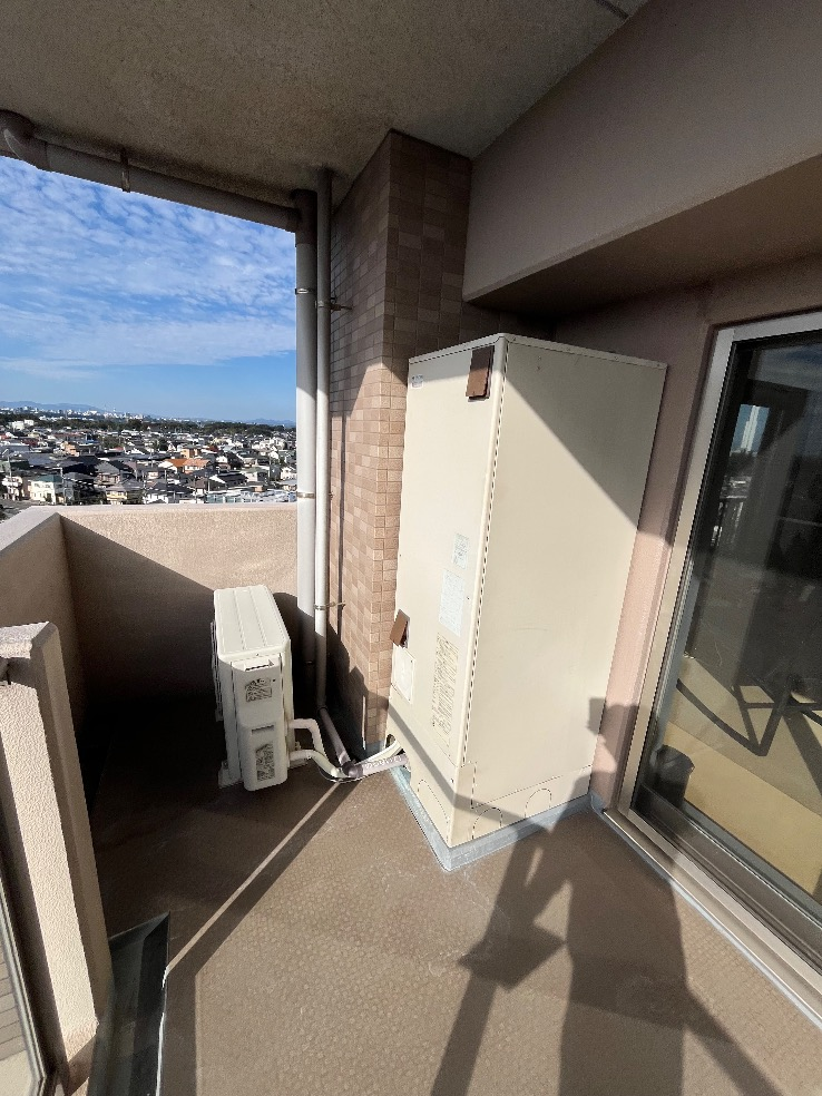 日立エコキュートBHP-TA370から日立エコキュートBHP-F37XD｜エコキュート交換工事｜茨城県ひたちなか市勝田泉町｜マンション｜サンクレイドル勝田レジデンス