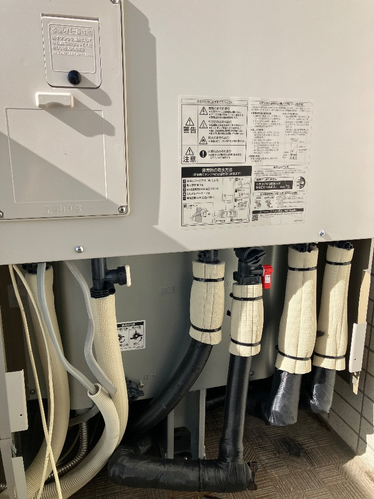 東芝エコキュートHPE-FB464CTから三菱エコキュートSRT-S376｜エコキュート交換工事｜東京都調布市染地｜マンション｜ミオカステーロ調布緑地公園