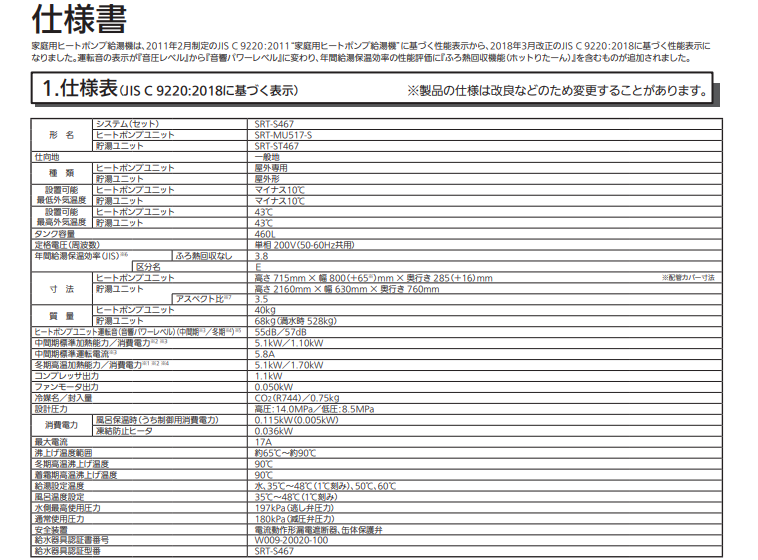 三菱SRT-S467をご検討の方へ