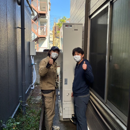 三菱エコキュートSRT-HPT43WZ4から三菱エコキュートSRT-S437UZ|エコキュート交換工事|東京都板橋区西台|