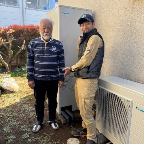 ダイキンエコキュートTUN37LFVからダイキンエコキュートEQX37ZFV｜エコキュート交換工事｜千葉県鎌ケ谷市東中沢｜