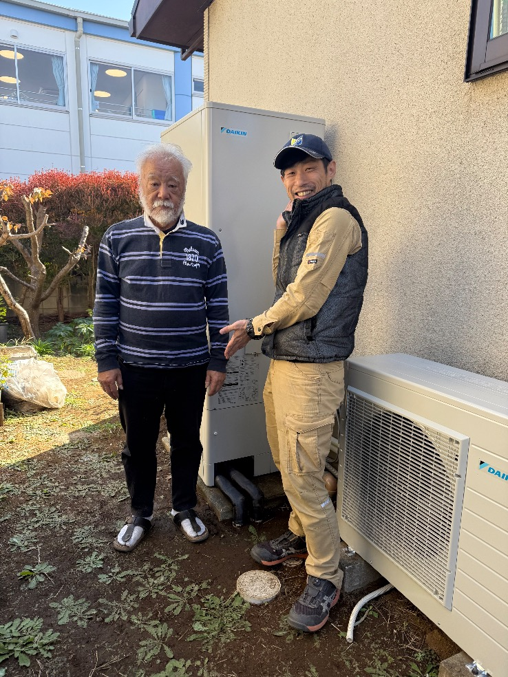 ダイキンエコキュートTUN37LFVからダイキンエコキュートEQX37ZFV|エコキュート交換工事|千葉県鎌ケ谷市東中沢|