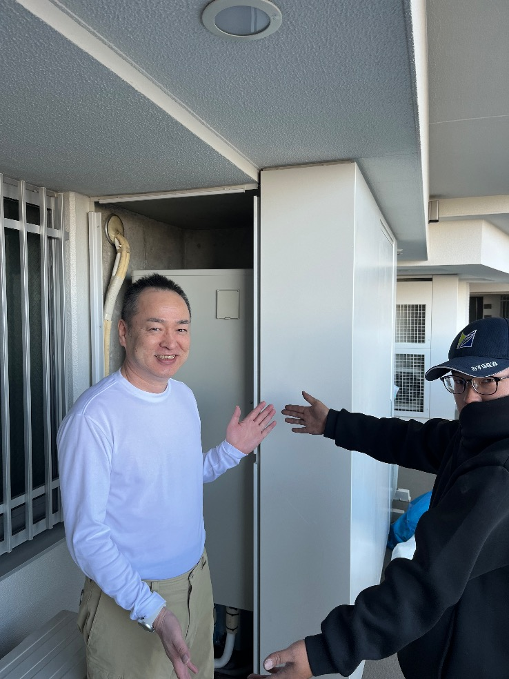 パナソニックエコキュートHE-K37ASMPSからダイキンエコキュートEQA37ZSV｜エコキュート交換工事｜東京都足立区梅田｜マンション｜リライズガーデン西新井スカイレジデンス