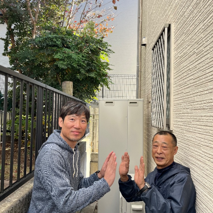 東芝エコキュートHPE-FB375CからダイキンエコキュートEQX37ZFV｜エコキュート交換工事｜横浜市鶴見区上の宮