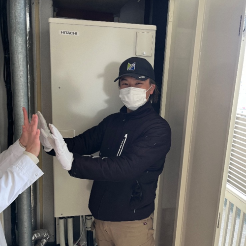 日立エコキュートBHP-TA370から日立エコキュートBHP-FG37WU|エコキュート交換工事|埼玉県岩槻区西町|マンション|ヒューマンスクエア岩槻プレミアムタワー