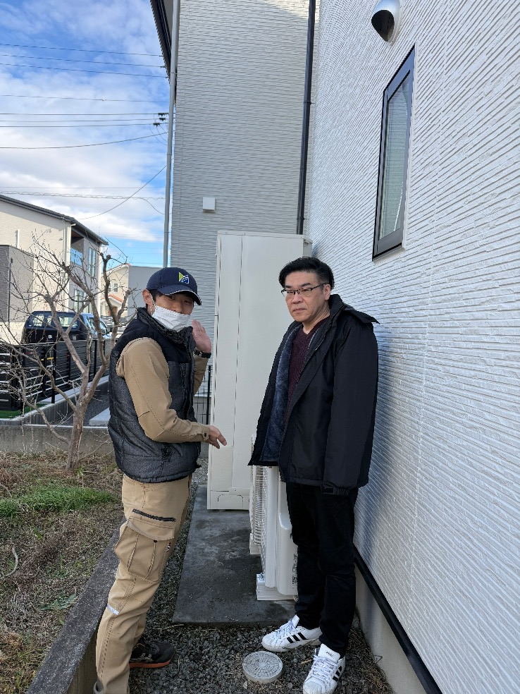 パナソニックエコキュートHE-460SGQから日立エコキュートBHP-FG46XU｜エコキュート交換工事｜福島県須賀川市森宿字白石坂