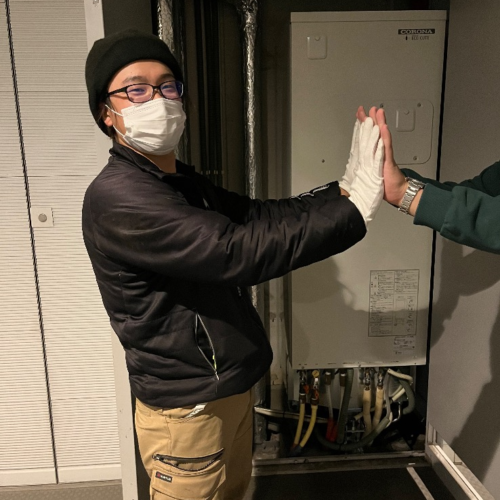 コロナエコキュートCTU-H3014AからコロナエコキュートCHP-S30AY1-12B｜エコキュート交換工事｜東京都港区芝浦｜マンション｜キャピタルマークタワー