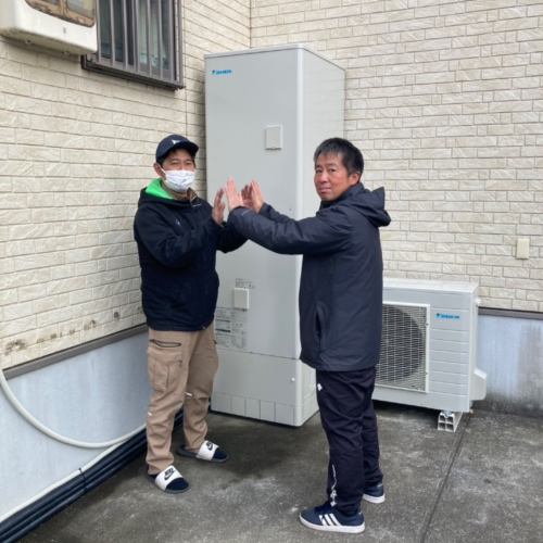 ノーリツガス給湯器GT-2450AWXからダイキンエコキュートEQX46ZFV｜エコキュート交換工事｜埼玉県川越市豊田本｜