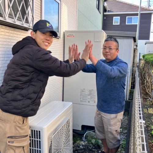 ダイキンエコキュートTU37NFVから日立エコキュートBHP-F37XD｜エコキュート交換工事｜東京都昭島市緑町