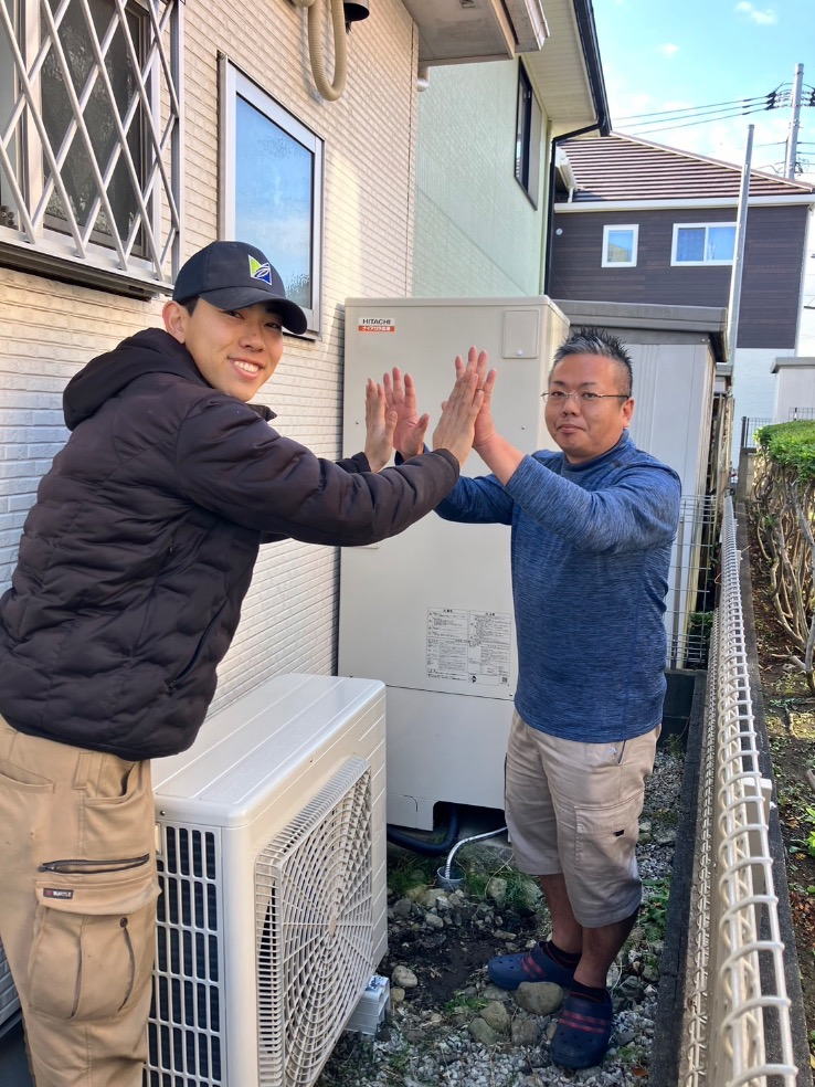 ダイキンエコキュートTU37NFVから日立エコキュートBHP-F37XD｜エコキュート交換工事｜東京都昭島市緑町