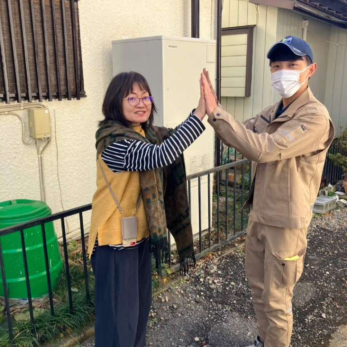 ダイキンエコキュートTU37GFCVから日立エコキュートBHP-FG37XU｜エコキュート交換工事｜埼玉県ふじみ野市東久保｜