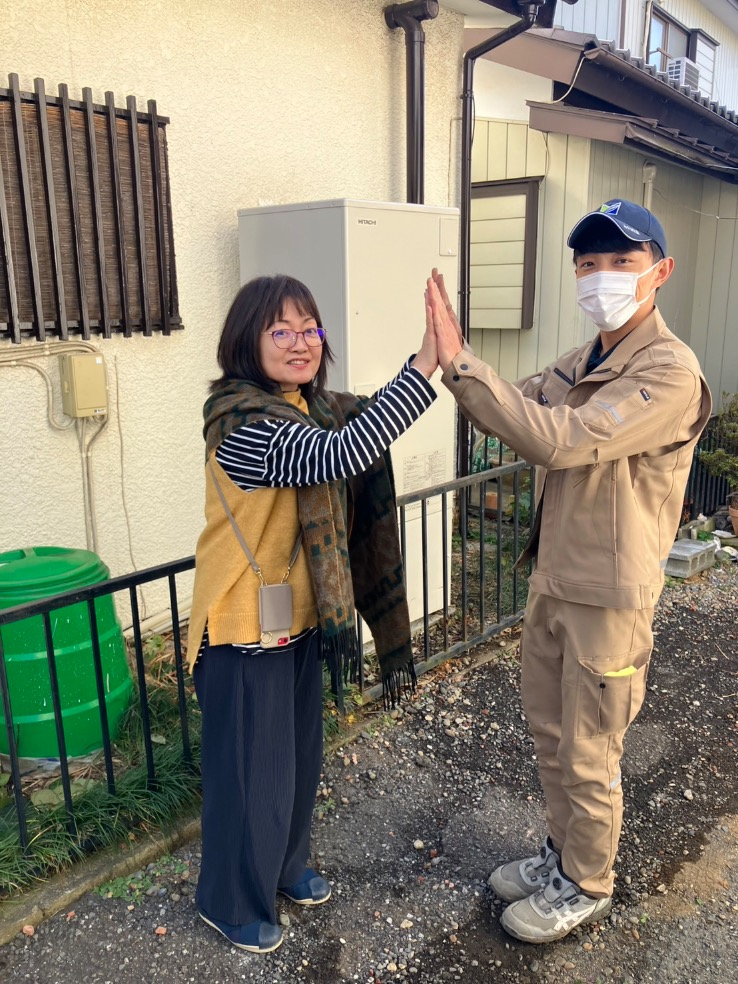 ダイキンエコキュートTU37GFCVから日立エコキュートBHP-FG37XU｜エコキュート交換工事｜埼玉県ふじみ野市東久保｜