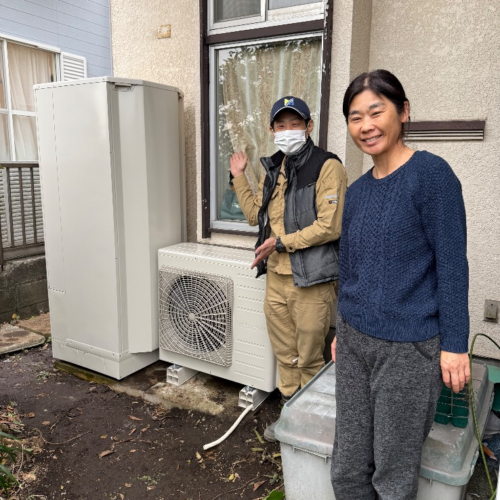 日立エコキュートBHP-F46EUから日立エコキュートBHP-FG37XU|エコキュート交換工事|神奈川県逗子市池子|