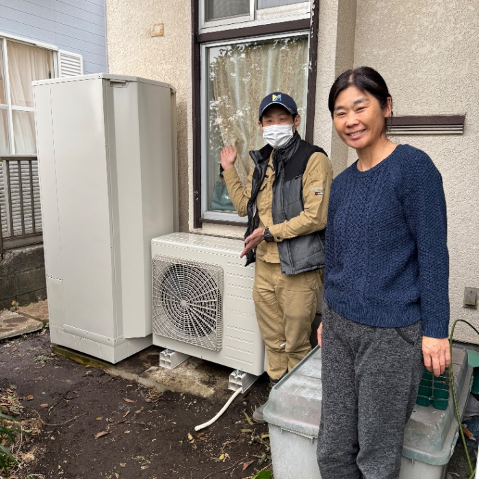 日立エコキュートBHP-F46EUから日立エコキュートBHP-FG37XU｜エコキュート交換工事｜神奈川県逗子市池子｜