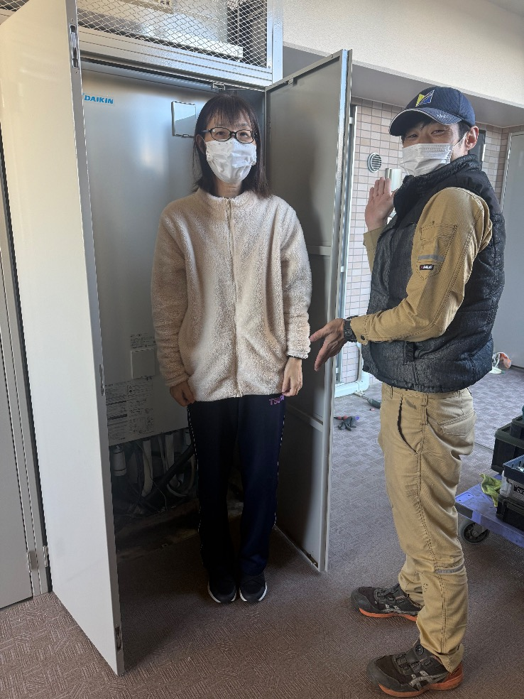 ダイキンエコキュートTU37GFVからダイキンエコキュートEQX37ZFV|エコキュート交換工事|埼玉県入間郡三芳町竹間沢|マンション|ダイアパレスみずほ台