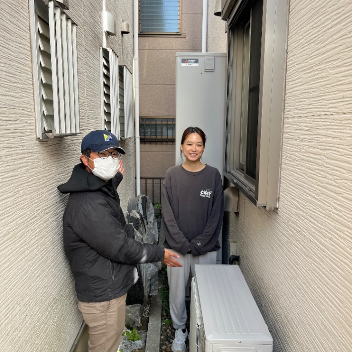 コロナエコキュートCTU-DH3028Aから三菱エコキュートSRT-S377UZ｜エコキュート交換工事｜東京都江戸川区西瑞江｜