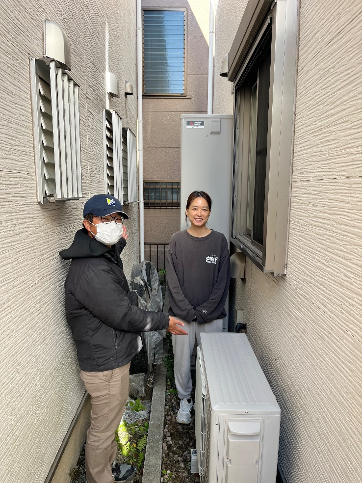 コロナエコキュートCTU-DH3028Aから三菱エコキュートSRT-S377UZ｜エコキュート交換工事｜東京都江戸川区西瑞江｜