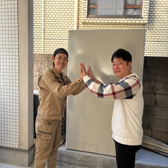 パナソニックエコキュートHE-W37CQからダイキンエコキュートEQA37ZFTV｜エコキュート交換工事｜東京都世田谷区船橋｜