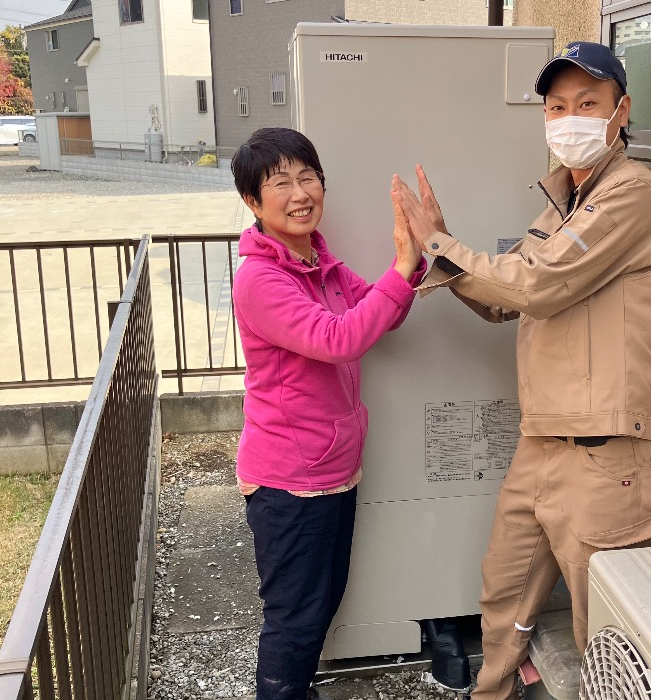 日立エコキュートBE-F46BWUから日立エコキュートBHP-FG37XU｜エコキュート交換工事｜埼玉県川口市安行原｜