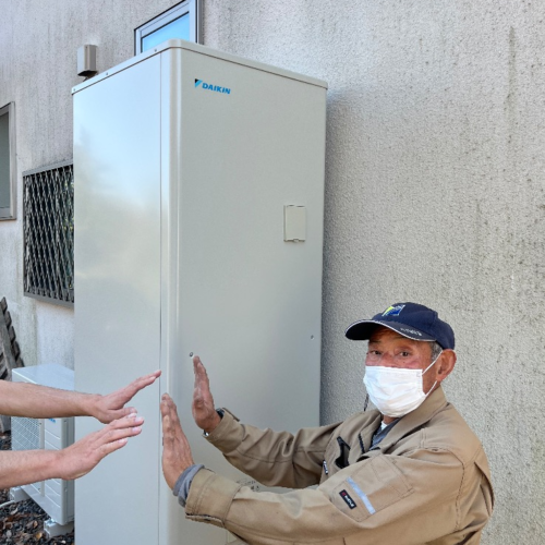 ダイキンエコキュートTU46MFVからダイキンエコキュートEQX46ZFV｜エコキュート交換工事｜福島県いわき市郷ケ丘｜