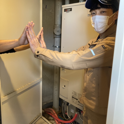 パナソニックエコキュートHE-30C3Qから三菱エコキュートSRT-S376U｜エコキュート交換工事｜東京都多摩市鶴牧｜マンション｜多摩センターザ・パークウイング イースト