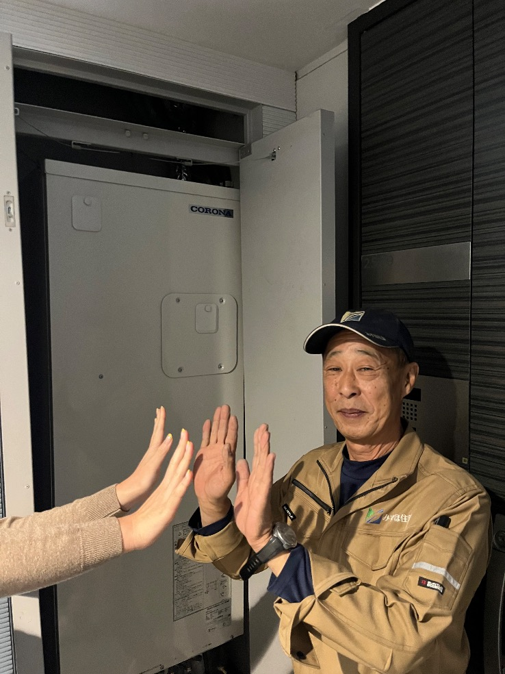 コロナエコキュートCHP-H3014AからコロナエコキュートCHP-S30AZ1-12｜エコキュート交換工事｜東京都港区芝浦｜マンション｜キャピタルマークタワー