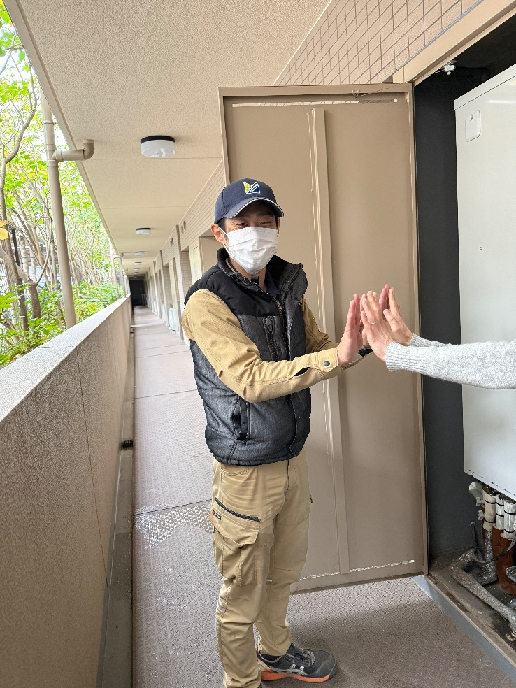 コロナエコキュートCTU-H3014AからコロナエコキュートCHP-S30AZ1-12｜エコキュート交換工事｜神奈川県横浜市鶴見区岸谷｜マンション｜イトーピア横浜鶴見ヒルズフォーレ